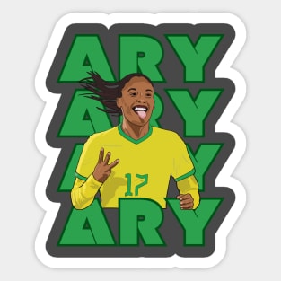 Ary Borges Brazil Racing Louisville Football Player Sticker